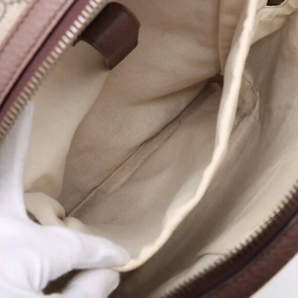 Gucci GG Supreme Bosco Leather Backpack Brown main image 6